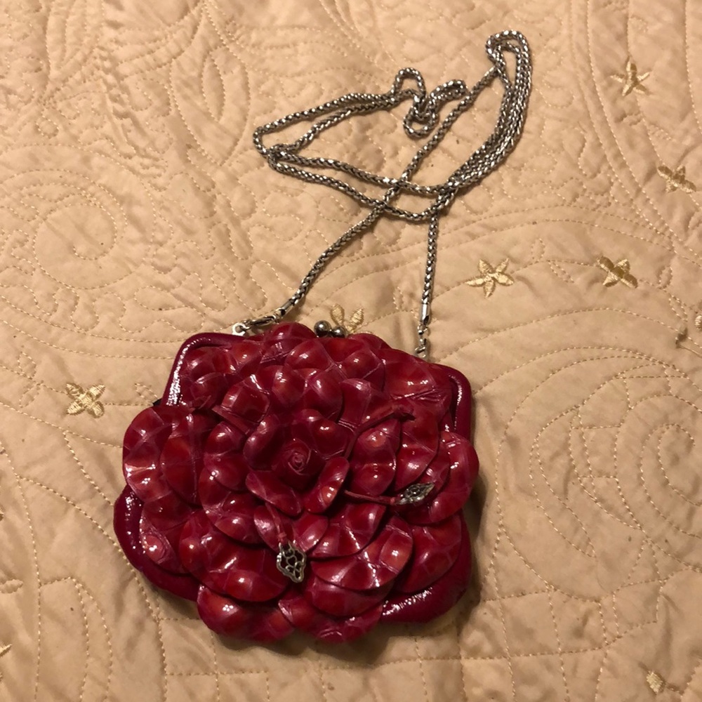 Brighton small flower crossbody with chain